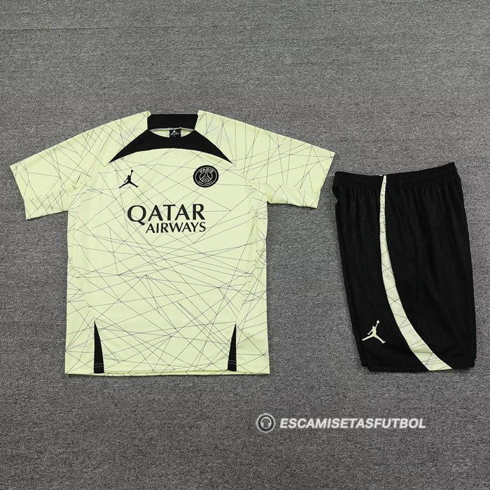 Chandal del Paris Saint-Germain Jordan Manga Corta 23-24 Amarillo - Pantalon Corto